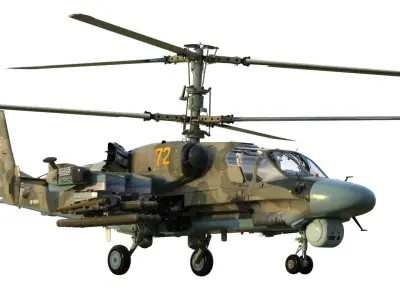 Ka-52 Attack helicopter 3D model