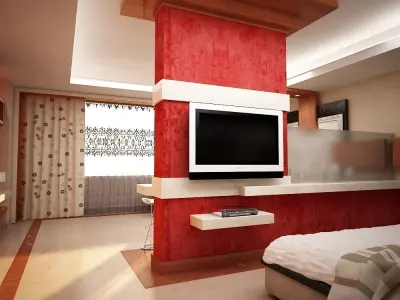 Motel Bedroom 3D model