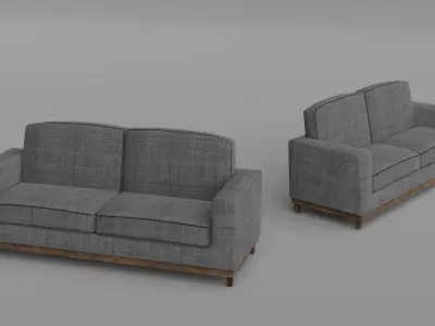 Furniture Pack Free low-poly 3D model