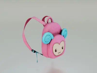 Bug bag backpack - Low poly 3D model Low-poly 3D model