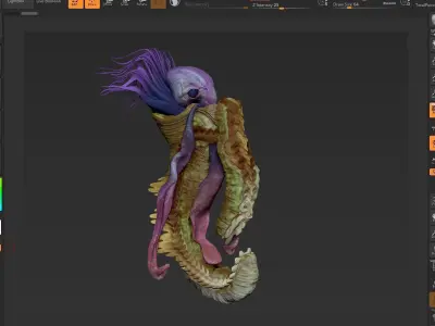 Sea Creature - Highpoly   3D model