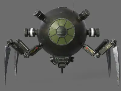 Spider droid 3D model