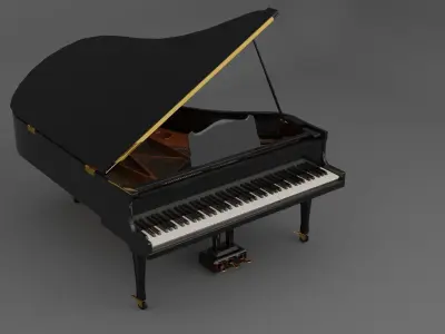 Generic Grand Piano Free 3D model