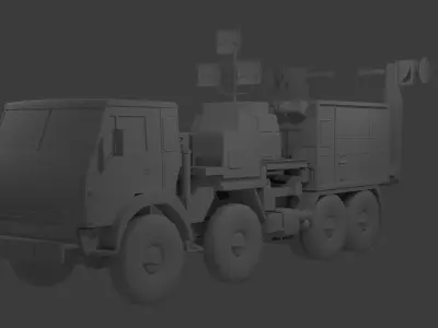 Repellent-1 Anty Drone EWS Low-poly 3D model