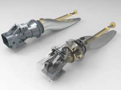 Water Jet Propulsion 3D model