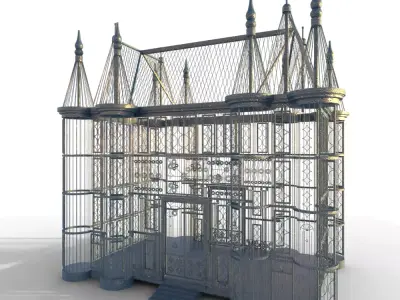 Victorian Gothic Ornamental Glasshouse 3D model