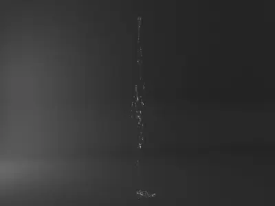 Water Jet Exterior Fountains Pack 2 3D model