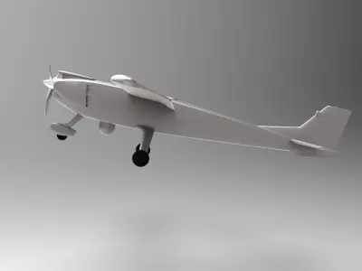 Private Jet Aircraft 3D model