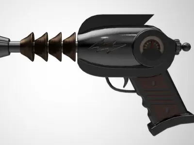 SciFi Retro Ray Gun Free 3D model