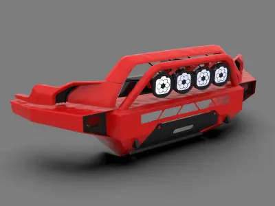 Generic Metal Bumper for Toyota 4Runner 3D model