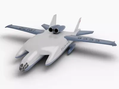 Bartini Beriev VVA-14 3D model