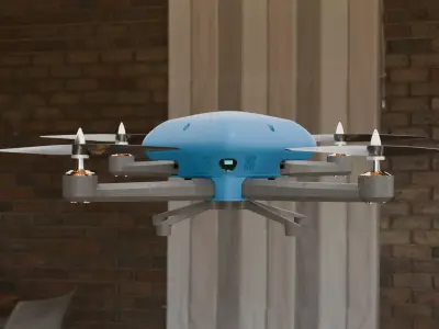 Cyber Scarab 420mm Foldable Drone Frame STL 3D Print SolidWorks  3D print model
