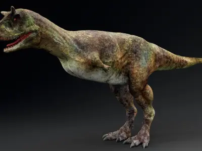 Dinosaur Carnotaurus dinosaur Low-poly 3D model