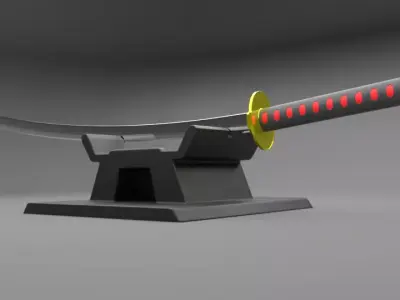 katana 3D model 9