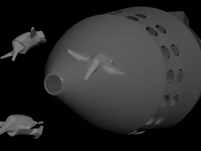 Dutch Deflective Engine Guard - Concept 3D model