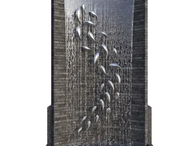 3 Fountain Figures 3D model