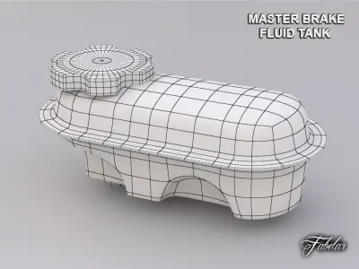 Master brake fluid tank 3D model