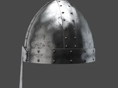 Medieval helmet Low-poly 3D model