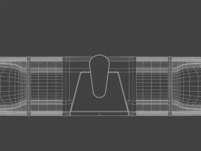 Whelen Cenator Lightbar Low-poly 3D model