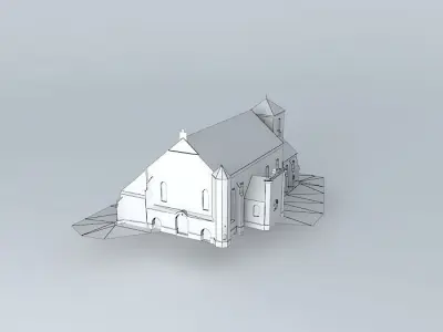 Church. Assumption of the Blessed Virgin Mary St St John the ... Free 3D model