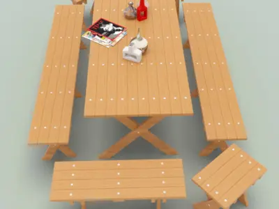Outdoor Furnitur-2 Free 3D model