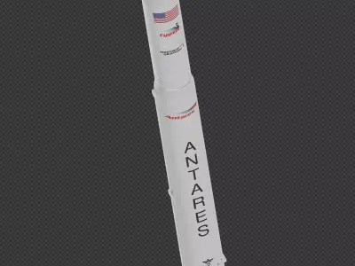 Antares 300 Rocket 3D model