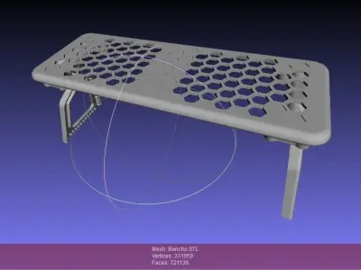 Bencho folding bench Free 3D print model