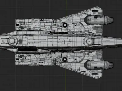 Gozanti Attack Cruiser LITE 3D model
