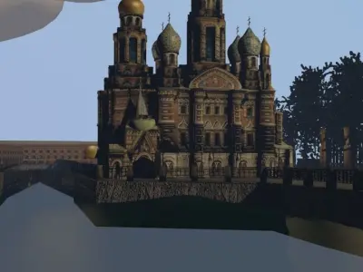 Church on Spilled Blood Low-poly 3D model
