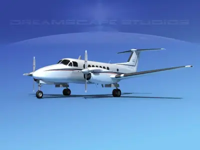 Beechcraft 350 Super King Air V07 3D model