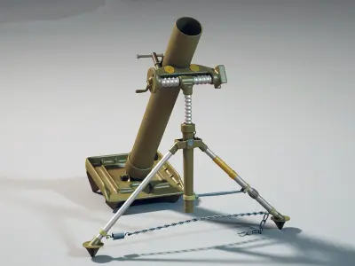 M2 MORTAR 3D model