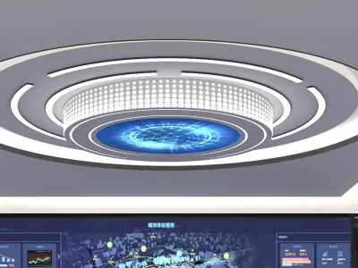 control room 3D model