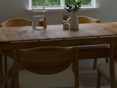 Dining Set B2C Villa 3D model