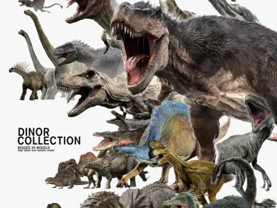 Dinosaur Collection3 Rigged