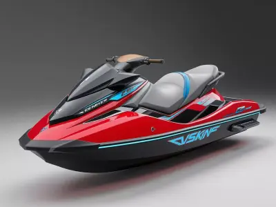 Modern Personal Watercraft Low-poly 3D model