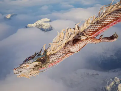 Dragon Ver5 Fly02 Free 3D model