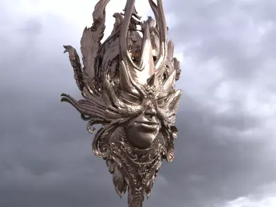 Baroque Elven Shield  3D model