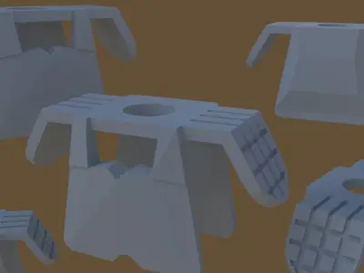 lego samurai armor Free 3D model