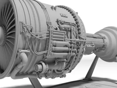 jet engine Rolls for Print 3D print model