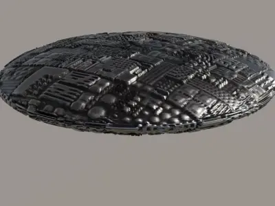 UFO 3D Low-poly 3D model