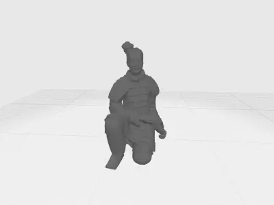 Terracotta Warriors Archer 3D Model 3D print model