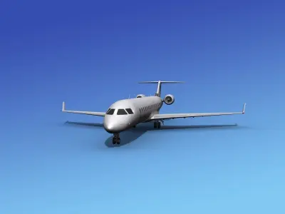 Bombardier CRJ700 Styrian 3D model