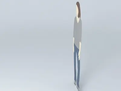 cunard woman Free 3D model