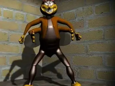 Captain Fly Low-poly 3D model