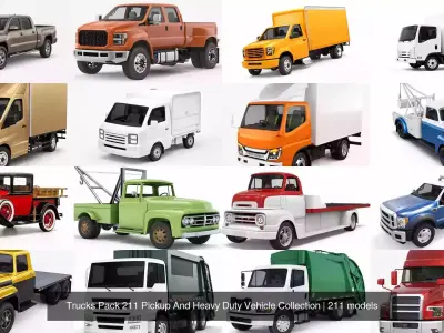 Trucks Pack 211 Pickup And Heavy Duty Vehicle Collection