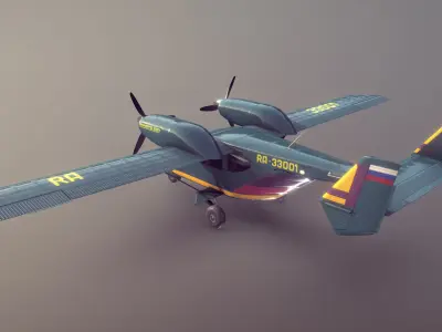 Accord-201 GreenYellow Livery Low-poly 3D model