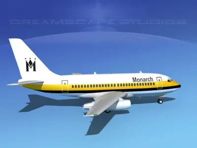 Boeing 737-100 Monarch 3D model