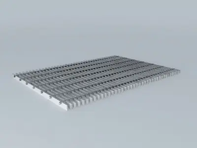 Grating metal floor Free 3D model