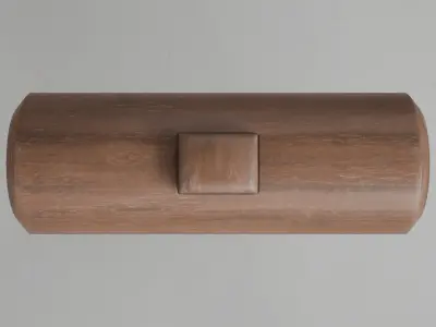 wooden mallet Low-poly 3D model