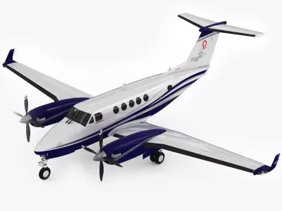 Beechcraft King Air 250 3D model